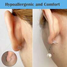 Transparent Silicone Earring Back Cover With 500 Earring Plugs That Can Be DIY Replaced (Size 4 X 4 Mm) - 彩色 - 查看 4
