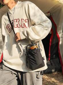 2025 New Commuter Backpack, Large Capacity, College Style, Multifunctional Messenger Bag (No Strap Included), Water Bottle Pocket, Outdoor Camping, Unisex, Shoulder Bag, Fashion Casual, Business, Gift, Water-Resistant Fabric, Travel Chest Bag, Gym Bag, Summer Sports Bag, Durable, Foldable, Expandable, Multipurpose, Zipper, Business Trip, Travel Holiday - Multicolor - View 15