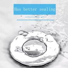 NetHong Bathroom Pop Up Basin Waste Chrome Sink Easy Push Button Click Clack Plug Kit UK Home Bathroom Decor Summer Back To School - Gold - View 7