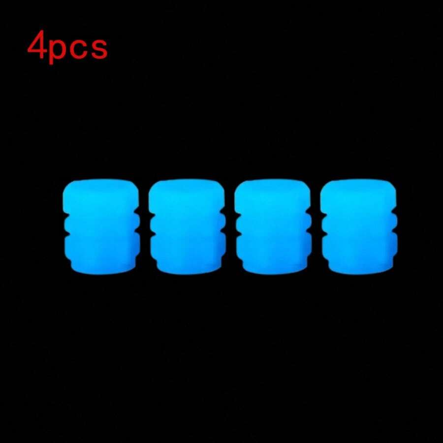 Glow-In-The-Dark Tire Valve Caps For Cars, Electric Vehicles, Motorcycles, Bicycles, Trucks