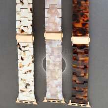 树脂手链与 Apple Watch 表带兼容 49 毫米 46 毫米 45 毫米 44 毫米 42 毫米 41 毫米 40 毫米 38 毫米时尚表带配不锈钢扣与 Apple Watch 系列 SE 系列 10 9 8 7 Ultra 6 5 4 3 2 1 兼容 - (S1~3)42毫米/44毫米/45毫米/46毫米/49毫米 - 查看 11