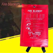 Fire Blankets, Suitable For Kitchen, Home, School, Office, Camping, Car Fire Blanket, Fiberglass Material 1pc - Multicolor - View 2