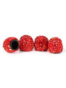 Diamond-Studded Tire Valve Stem Caps, Creative Diamond Tire Valve Stem Caps, Modified Tire Valve Stem Caps - Multicolor - View 17