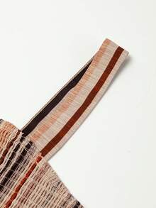 Acelitt 夏季女式多色条纹撞色吊带连体裤 - 彩色 - 查看 6