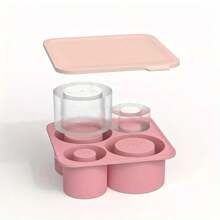 1pc Silicone Ice Tray Mold For Cups - 4-Slot Design, Perfect For 40oz & 30oz Tumblers, Durable And Easy To Clean, Ideal For Refreshing Drinks,Cool Summer, Ice Hockey, Home Furnishings, Kitchen Accessories, Father's Day Gifts, Mother's Day Gifts, Christmas Gifts - Multicolor - View 3