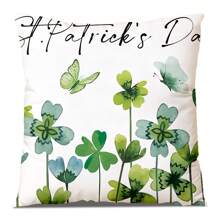 1pc Polyester Floral Pattern Digital Printed Single-Sided Decorative Throw Pillow Cover, For Home Decor, Suitable For Multiple Scenes, Without Pillow Insert - Multicolor - View 36