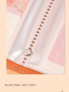 1pc Waterproof Banknote Storage Book, Holds Up To 100 Banknotes, Photos, Stamps & Cards, A6 Ultra Large Capacity Notebook With 50 Slots, Perfect Birthday Gift, PU Leather - Multicolor - View 4