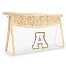 Túi đựng đồ trang điểm hình chữ cái đầu nhỏ Boho Straw Quà tặng cá nhân, Túi đựng đồ trang điểm bằng vải nhung trong suốt dễ thương có khóa kéo, Túi đựng đồ vệ sinh cá nhân du lịch được TSA chấp thuận, Quà tặng cho phụ nữ, bạn bè sinh nhật, chữ cái A~Z, Thích hợp cho phòng tắm nghỉ dưỡng công sở có chữ cái lông mềm mại - trắng - Xem 13
