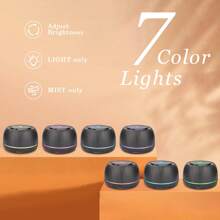 1 300ml USB Portable Mini Aromatic Ultrasonic Essential Oil Diffuser With Humidification Function. The Wood Grain Aromatherapy Machine Has Automatic Shut-Off Function Without Water, Timing Function, And 7-Color Ambient Light. It Comes With A Remote Control And Is Suitable For Homes, Rooms, And Offices.
