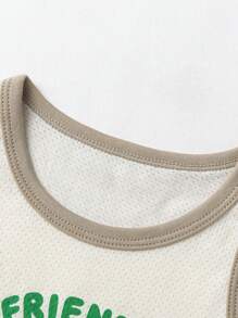 mini bala Boys' Breathable Tank Top, Soft And Sweat-Free Summer Base Layer - Milky White - View 6