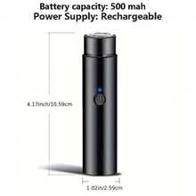 Afeitadora eléctrica portátil mini, afeitadora autómata, inalámbrica recargable, para cejas, labios superiores e inferiores, mejillas, barbilla y cuello