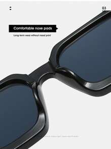 2pcs New Thick Frame Fashion Glasses Box Foreign Trade Glasses Personalized Big Frame Fashion Glasses