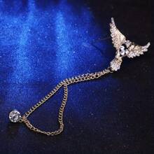 1pc Men's Eagle Wing Tassel Brooch Pin, Business Suit Chest Pin Decoration, Suitable For Hosts, Formal Parties And Banquets - Brooch - View 6