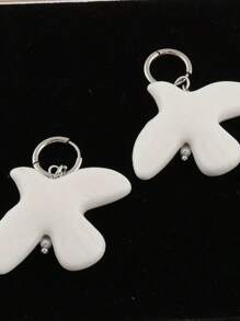 120CM 可调节绳链陶瓷白色动物项链女式不锈钢珍珠串珠长项链派对珠宝 - a - 查看 8