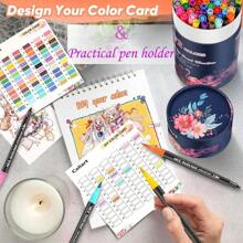 120/100/80/60/48/36/24/12pcs Double-Ended Marker Pen Set,Mark Pen Washable Soft-Tipped Pen Set Of Brushes, Multiple Set Models Available For Selection,Drawing Not Soak Paper, Art Collection, Pen To Graffiti Art Of Diy Pens, Colorful Painting Watercolor Art Mark Pen Sets, Waterproof High-Capacity Color Pen, Exquisite Gift To The Student, The Perfect Gifts Of Gifts, Marker Pen,Back To School,School Supplies