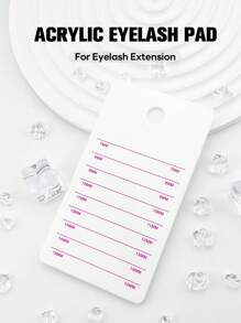 Individual Eyelash Tablet Palette Pad/1pc Eyelash Pad Acrylic Lashes Holder Pad/ Lash Extension Glue Acrylic Pad Board - Multicolor - View 12