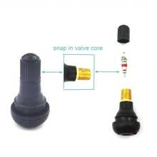 105 件黑色橡胶气门嘴 TR412、TR413、TR414、TR415 适用于标准车辆轮胎上的无内胎轮辋孔 - 105pcs(412+413+414+415) - 查看 5