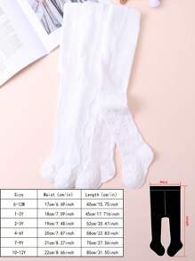 3 双女童纯色印花紧身裤、打底裤，适合年轻女孩的日常休闲穿着 - 彩色 - 查看 4