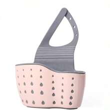 1 个水槽挂篮，带硅胶收纳盒，可调节肩带沥水架，海绵架，水龙头挂篮，厨房收纳袋，非常适合在厨房存放抹布和抹布，浴室收纳，居家必备。母亲节 - 彩色 - 查看 7