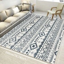 1 pieza de Alfombra de área de textura premium, tapete de piso - Impermeable, antideslizante, fácil de limpiar, lavable a máquina, suave y cómodo, adecuado para felpudo, cocina, sala de estar, dormitorio, pasillo, baño, lavandería - Alfombra fácil de limpiar, decoración del hogar [Tela de terciopelo suave de 800g/m², 5 mm de grosor] - Multicolor - Ver 39