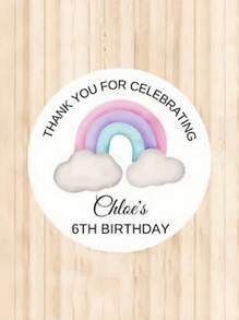 Pegatinas y logotipos personalizados, pegatinas personalizadas de 4, 5, 6 o 7 cm, personalizadas con su nombre y fecha, perfectas para pegatinas creativas como bodas, cumpleaños y bautizos. Adecuadas para diversas ocasiones, incluyendo fotos, imágenes, etiquetas, pegatinas con logotipo personalizado, invitaciones a fiestas de cumpleaños, suministros para fiestas de agradecimiento, multifuncionales, de dibujos animados, regalos ideales para él, regalos ideales para ella, mamá, amigos, hijo, hija, hogar, escuela, comedor, sala de estar, dormitorio, salón de té, oficina, útiles escolares, hogar y vida, decora tu hogar, etiquetas personalizadas - Multicolor - Ver 20