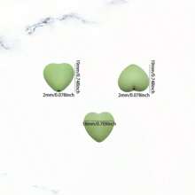 6-16pcs Silicone Heart-Shaped Knitting Needle Protectors, Knitting Accessories And Supplies For Beginners, DIY Crafts, Knitting And Crochet Tools, Needle Tip Covers In Lavender Purple, White, Grass Green, Cream, Rose Pink, Turquoise Blue - Multicolor - View 12