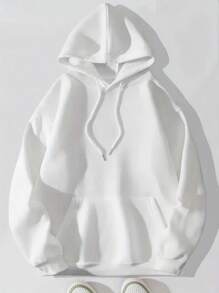 Sports Hoodie 2023 Spring And Autumn Men's And Women's Casual Hooded Pullover Sweatshirt Pure Color Sports Hoodie Sweatshirt Top - 灰色 - 查看 4