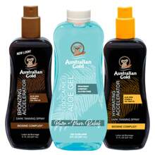 Summer 3 Piece Tanning Bundle 2 Tanning Spray Gels And 1 Aloe Gel: Aloe Vera Gel, Tanning, After Sun Care, Outdoor Tanning, Tanning Moisturizer, Tan Accelerator, Natural Ingredients, Summer Beach And Pool Bag Essentials