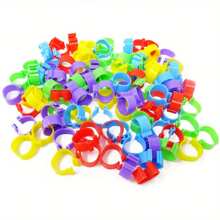 30/90/150 pezzi Anelli colorati per zampe di pollo, fasce in plastica per zampe di pollame, fibbie per zampe di polli, anatre, oche, tacchini - senza batteria necessaria, etichette di identificazione facili da usare