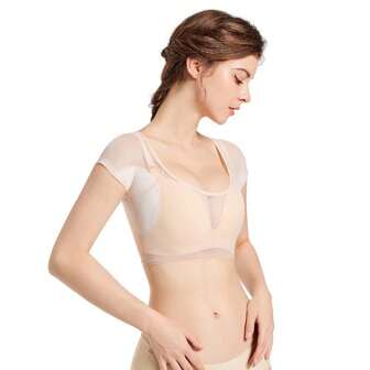 1PC/2pcs Mesh Chest Vest With Sweat Absorbing Pad Under The Armpit, Thin Vest With Invisible Enlarged Sweat Pad For Breathability