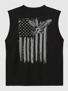Men's Minimalist Style Casual Solid Color Tank Top, Daily Wear