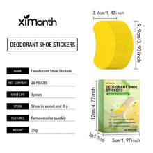 Etiquetas desodorantes para zapatos con ingredientes vegetales, desodorizante fresco para tenis, absorbente de sudor, etiquetas aromáticas para zapatos