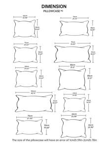 1个纯色枕套，不含枕芯，柔软，抗皱，不易褪色，透气，无填充物，可机洗，通过Oeko-Tex认证 - 灰色 - 查看 3