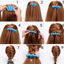 1/2/3件装法式编发工具，海绵编发器，女士女孩DIY法式扭辫编发工具，海绵美发造型夹棒编发器