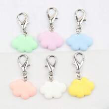 可爱动物钥匙扣套装 - 卡通蜜蜂、海豚、猫头鹰、云朵动物吊坠饰物，适用于包和背包，非常适合日常和派对礼物、汽车钥匙、装饰、返校季节 [钥匙扣] DIY 珠宝制作用品 - 彩色 - 查看 10