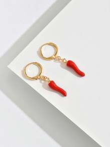 1 para małych kolczyków w kształcie papryczki chili, odpowiednich do codziennego noszenia kobiet