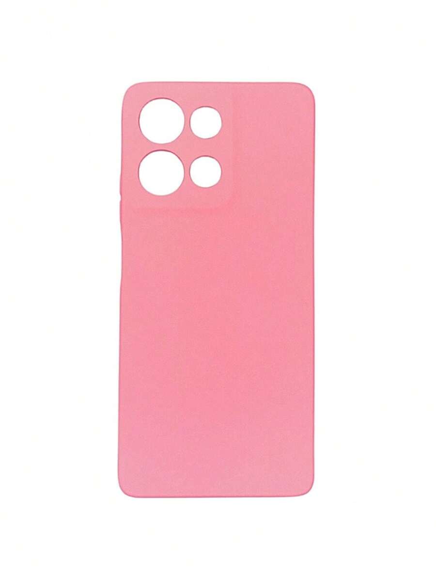 MJ Capas - Velvety Silicone Cell Phone Case For Moto G15 - 淺粉色 - 查看 1