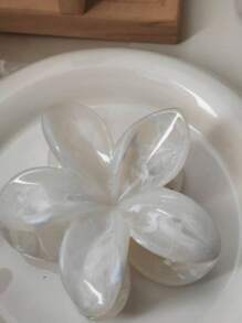 2 件装女士简约豹纹焦糖色亚克力花卉发夹，优雅百搭日常发饰 - 彩色 - 查看 3