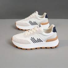 新款 J6101 运动泰迪熊鞋，韩版休闲运动鞋，透气网眼鞋面，厚底女鞋 - 藍色 - 查看 12