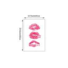 1/3 件粉色蝴蝶结墙壁艺术画复古美好旧时光王牌扑克牌帆布印刷画时髦的吻唇海报少女装饰适用于卧室、客厅或宿舍无框 - 彩色 - 查看 18