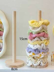 Multi-Functional Simple Desktop Hair Clamp & Scrunchie Organizer Rack - Multicolor - View 9