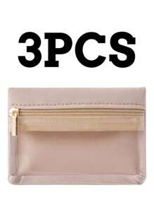 迷你拉链珠宝收纳袋，适合女孩，透明 PVC 可见耳环戒指手链收纳袋 - 彩色 - 查看 10
