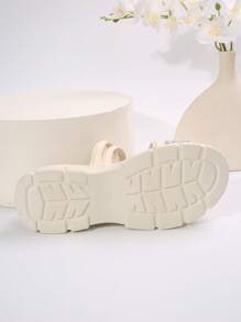 Neue Sommer Damen Plateau Sandalen mit dicker Sohle, bequeme Plattform, rutschfeste und verschleißfeste Pantoletten für Zuhause und Outdoor