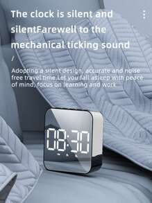 LED Clock Student Alarm Clock Plug-In Dual-Purpose Large Screen Display Digital Clock Temperature Clock Room Decor Bedroom Decor Dormitory Decor Back To School Home Decor School Supplies