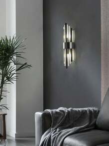 1-Piece/2 Pieces Modern Crystal Wall Sconce With Gold Tassels, Compatible With G9/E14 Bulbs. Features High-Clarity Crystal And Stainless Steel Body. Ideal For Living Rooms, Bedrooms, Bedside Interiors, Wall Decor, And Ambient Lighting.