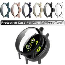For Garmin Vivoactive 5 Case PC Full Cover+Tempered Film Hard Case For Garmin Vivoactive 5 Casing Screen Protector Shell - Multicolor - View 1