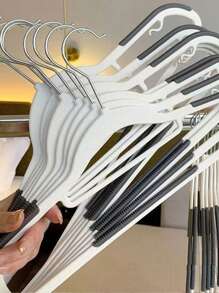 1 pieza/5 piezas Pinzas para perchas de ropa que no dejan marcas, perchas para secar la ropa que evitan los pliegues en los hombros, pinzas colgantes antideslizantes para el armario, adecuadas para el hogar, dormitorio, hotel