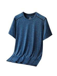 [Conjunto de Verano] 3 piezas de camisetas informales y deportivas para hombre, de manga corta, transpirables y elásticas