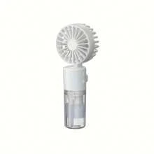 Ventilateur électrique portable avec fonction d'humidification, ventilateur pliable à main pour brumisation et refroidissement, ventilateur mini USB rechargeable, rafraîchissant pour une utilisation intérieure et extérieure en été
