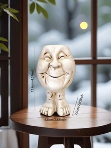 1 szt. Zabawna doniczka dla starszej pani, doniczka z portretem połowy ciała, doniczka z sukulentem, doniczka z żywicy, dekoracje do domu i ogrodu, prezenty dla rodziny, przyjaciół i rodziny